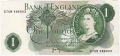 Bank Of England 1 Pound Notes Portrait 1 Pound, R67M